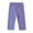 Purple, variant on Girls Athletic Capri Leggings for Kids Running Workout and Play Cropped Pants with Comfortable Stretch Fabric