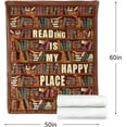thumbnail image 6 of Book Lovers Gifts, Book Lover Gifts for Women, Reading Blanket for Book Lovers, Gifts for Book Lovers, Bookish Gifts, Book Gifts for Readers Women Birthday, Christmas, Book Lover Blanket Throw 60"x50", 6 of 6