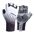 thumbnail image 1 of Guantes de medio Acolchados Absorción de sudor Absorción de impactos Transpirable Antideslizante Blanco XL Zulema Guantes de ciclismo, 1 of 8