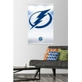 thumbnail image 2 of NHL Tampa Bay Lightning - Logo 17 Wall Poster with Wooden Magnetic Frame, 22.375" x 34", 2 of 3