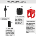 Door Lock Installation Kit, Metal Hole Saw Knob Kit for Deadbolts and