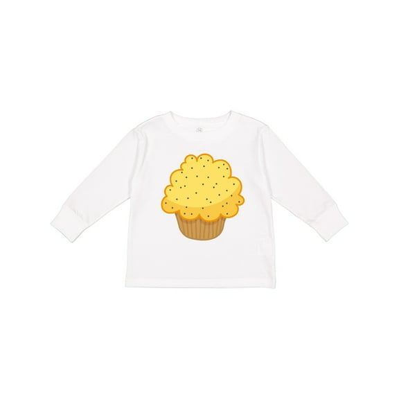 Inktastic Lemon Poppyseed Muffin Boys or Girls Long Sleeve Toddler T-Shirt