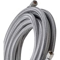 thumbnail image 2 of Premium Professional Grade Braided Stainless Steel Ice Maker Connector For Water Supply 1/4" OD X 1/4" OD X 60" SS Hose Supply - 5 Ft - 5 Pack, 2 of 6