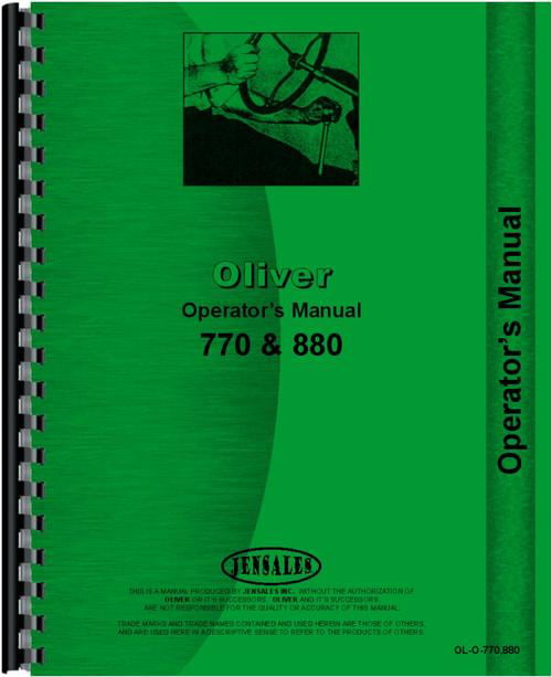 Details about  / Oliver 770 Row Crop Industrial Orchard Tractor Operators Owners Manual