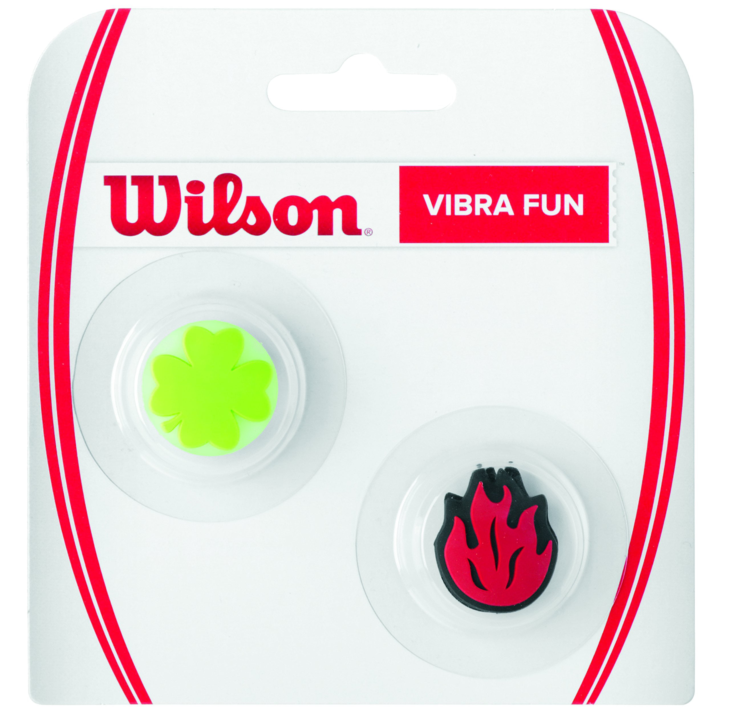 Wilson Vibra Fun Vibration Dampeners Free P&P Clover/Flame 