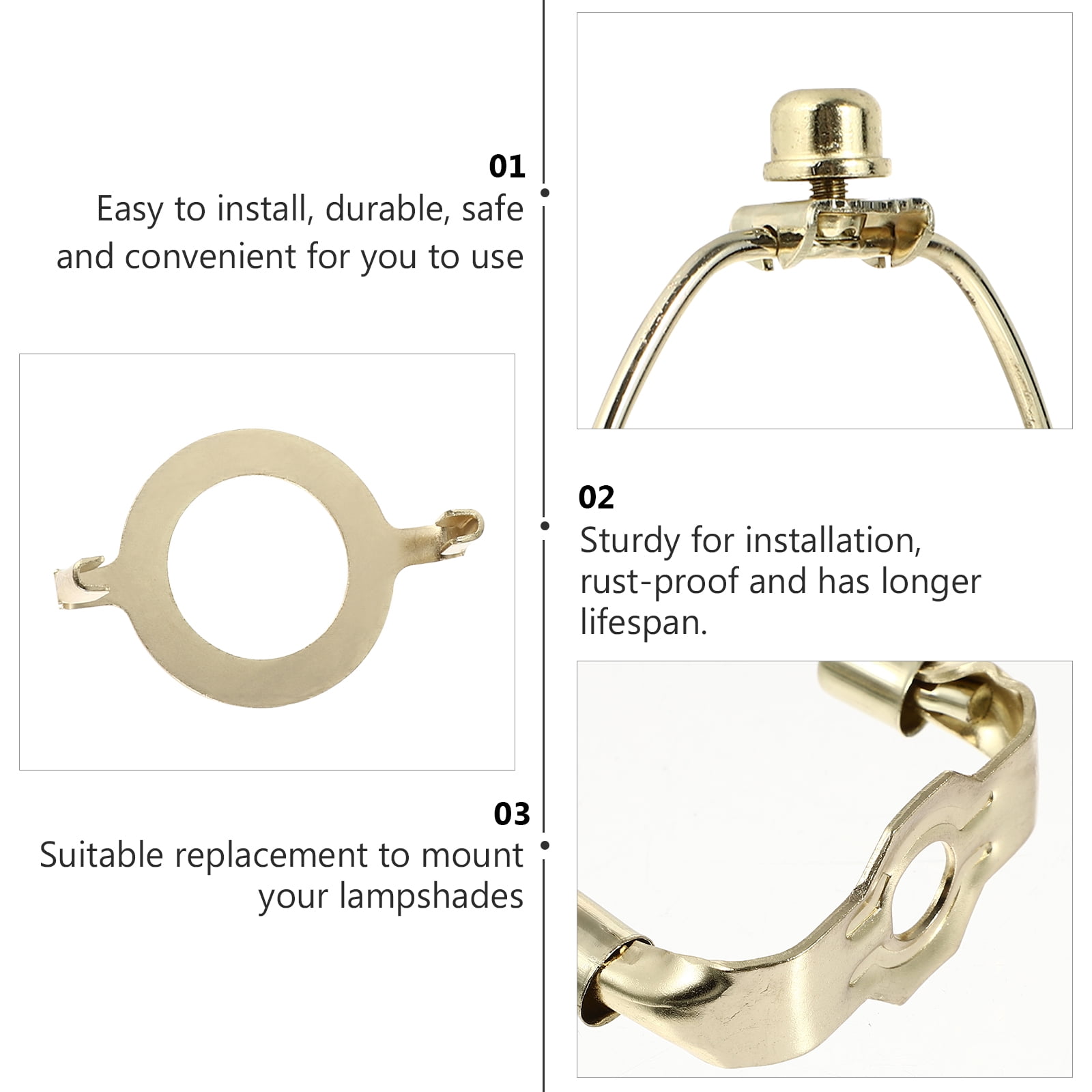 BESTonZON Support D'abat-jour En Cuivre Pur Pour Lampe à Monter Soi