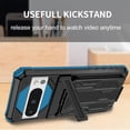 thumbnail image 3 of KOMI for Google Pixel 8 Pro Case with Card Holder, Built-in Stand Full-Body Drop Tested Protective Wallet Case for Google Pixel 8Pro (Blue), 3 of 5