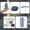thumbnail image 4 of Unique Bargains Mini Umbrella with Storage Box Windproof Folding Umbrella Blue, 4 of 6
