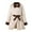 A-Beige, variant on LRen Girls Winter Dress Coat Button Peacoat Notch Lapel Long Sleeve Double Breasted Outerwear with Pockets,A-Beige,7-8 Years