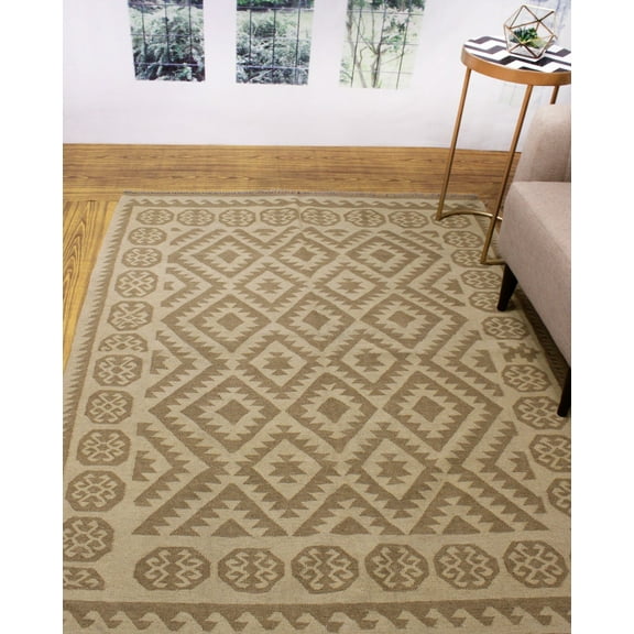 Winchester Rania Beige/Brown Rug, 5'3" x 6'10"
