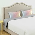 thumbnail image 3 of Yayeee Pillowcase Queen Size Set of 2 Satin Wrinkle Resistant Pillow Case, Wavy Striped, 3 of 8