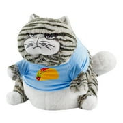 Attatoy Chonky Cat Weighted Plush, Fat Cat Stuffed Plush Animal Toy