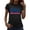 #04 Black, variant on Zynoxe Women's T-Shirts Fourth of July Patriotic Graphic Tees for Women Casual Summer Crew Neck Short Sleeve Going Out Tops (#03 Black,2XL)