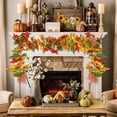 thumbnail image 2 of Simulated Maple Vine 170cm Halloween Thanksgiving Decoration Artificial Autumn Leaves Fall Home Party Decor Plastic Foliage, 2 of 6