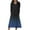 Blue, variant on Cavosen Elegant Dresses for Women Long Sleeves Blue Maxi Dress High Waist V-Neck Calf Length Long Dress Gradient Casual Trendy Dress Flowy Party Vacation Fall Winter Clothes S
