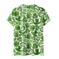 thumbnail image 4 of QHWAUAKFBN Womens T Shirts Graphic Shirt Short Sleeve Round Neck Printed Elegant Loose Soft Blouse Tshirts Top, 4 of 5