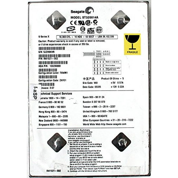 seagate hard drive date code