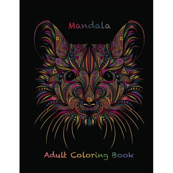 Mandala Adult Coloring Book: Coloring book for adults with 50 mandalas for stress relief and good mood, (Paperback)