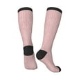thumbnail image 4 of Balery Pink Stripes Fun Novelty Socks Men'S Women'S Crew Socks Funny Crazy Novelty Socks Quirky And Cool Socks, 4 of 9