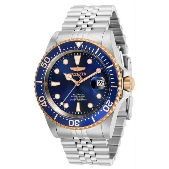 42mm Mens  Pro Diver Automatic 3 Hand Dial Watch for Men, Dark Blue