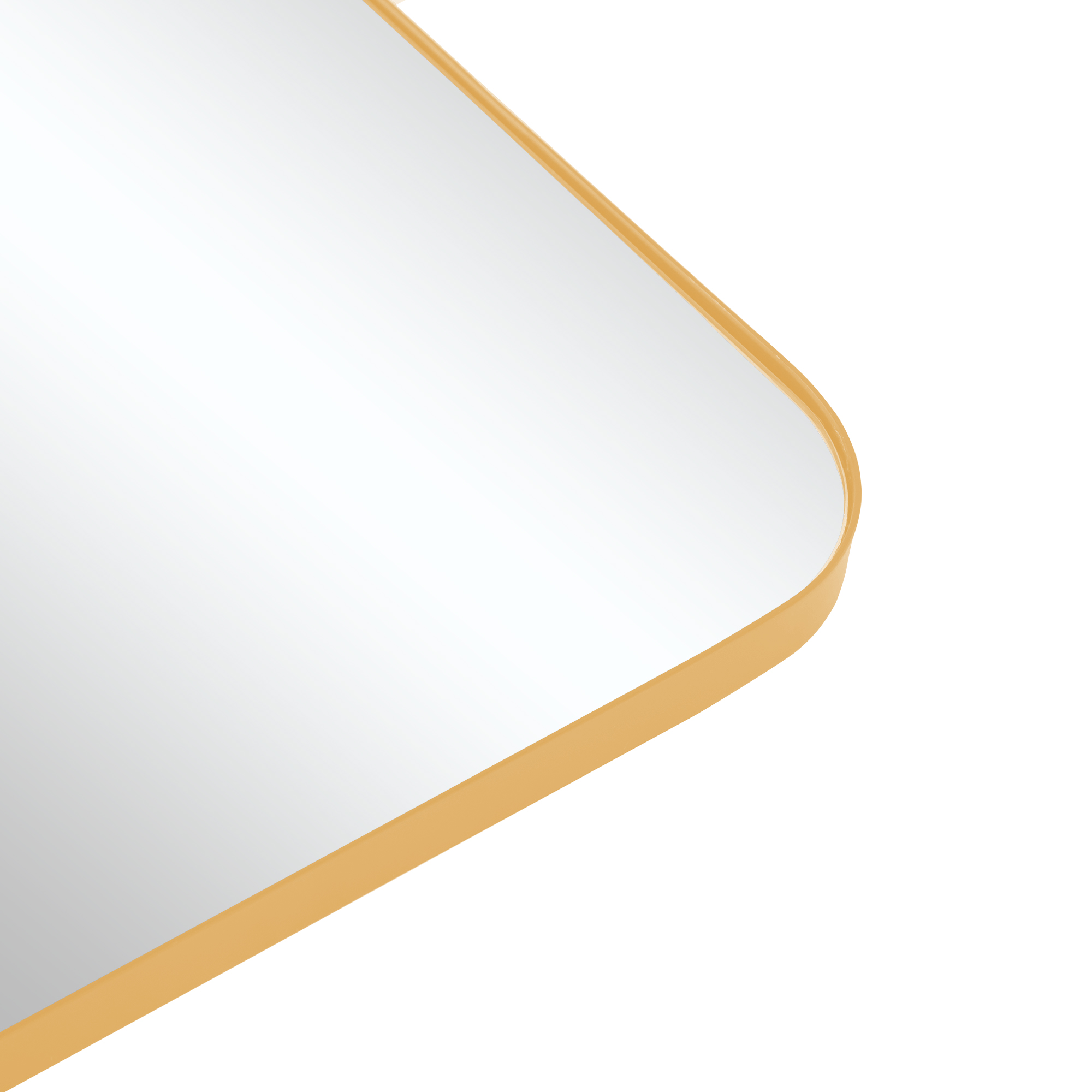 Arched Wall Mirror Arch Small Mirror Round Corner Mirror Wall Mirror 36"x24",Gold,Iron