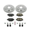 thumbnail image 3 of PowerStop Rear Z23 Evolution Sport Carbon-Fiber Ceramic Brake Pad and Drilled & Slotted Rotor Kit Fits: CHRYSLER DODGE VOLKSWAGEN Select Models K6544, 3 of 10