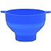 Silicone Collapsible Popcorn Bowl Blue