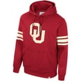 thumbnail image 2 of Men's Colosseum Crimson Oklahoma Sooners Saluting Pullover Hoodie, 2 of 3