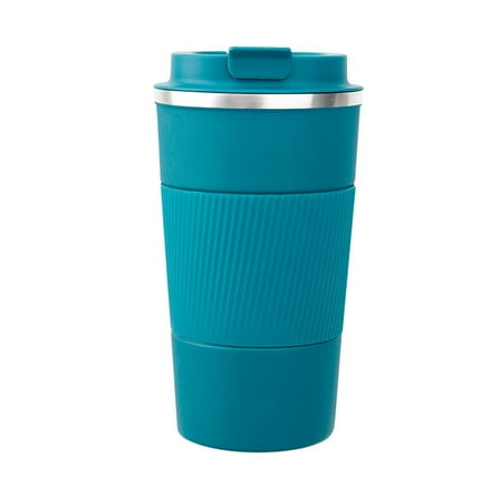 

Travel Mug Reusable Coffee Cups Thermal Insulated Vacuum Insulation Stainless Steel Bottle for Hot and Cold Drinks Blue