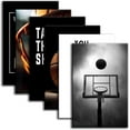 thumbnail image 3 of Basketball Canvas Wall Art Inspirational Sport Theme Painting Picture Wall Decor Black White Basketball Motivational Quotes Poster Print Artwork for Teen Boys Kids Room Decor (8x12x6 Framed), 3 of 6