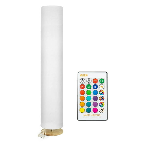 Yeacher AC110-220V 14W Soft Fabric LEDs Floor Lamp Standing Light with Controller 5 Levels Dimmable