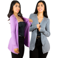 thumbnail image 1 of Set De 2 Sueter De Mujer Manga Larga Sueteres Botón Sweater UNITALLA, 1 of 5
