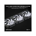 thumbnail image 5 of Phanteks D30-140 DRGB PWM FAN 3Pack, Premium D-RGB Performance Fans, ARGB/DRGB lighting, Daisy-chain Fan Linking system, Black, 3Pack, 5 of 5