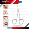 thumbnail image 4 of Precise Canada: Eyebrow Tweezer Stainless Steel Scissors Shaped Slant Tip Tweezer Clip, 4 of 6
