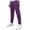 Purple, variant on tarylea Joggers for Boys Girls High Waisted Baggy Sweatpants Solid Color Track Pants with Pockets
