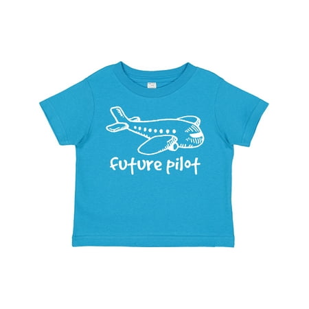 

Inktastic Future Pilot Airplane Doodle Plane Gift Toddler Boy or Toddler Girl T-Shirt