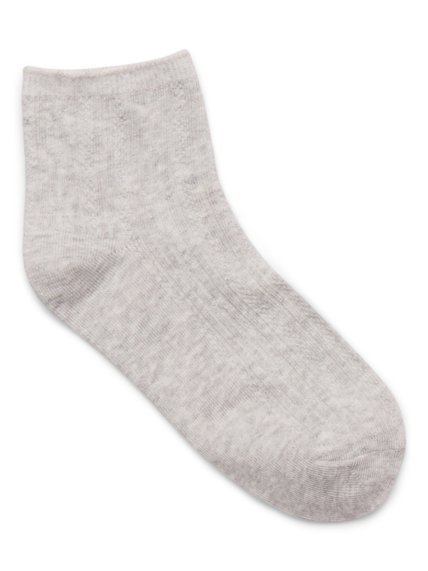 Wonder Nation Girls' Ankle Socks, 3-Pack, Sizes S-L