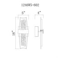 thumbnail image 4 of CWI Lighting Guadiana Satin Gold LED Wall Sconce 5 in Indoor Dry Location, 4 of 4