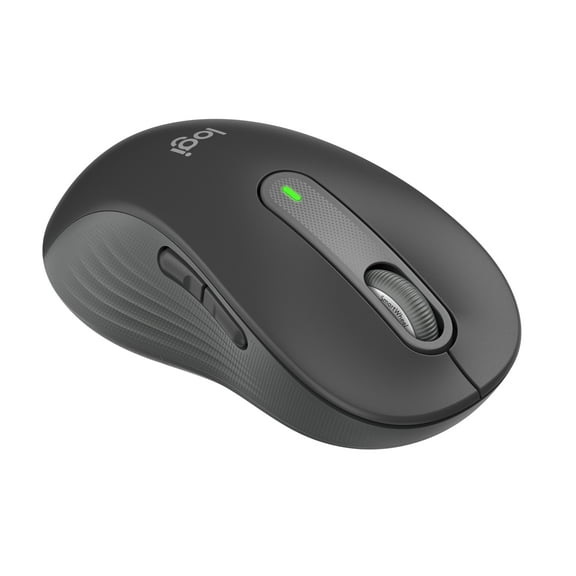 Logitech Signature M650 L Left Full Size Wireless Mouse - For Large Sized Hands, 2-Year Battery, Silent Clicks, Customizable Side Buttons, Bluetooth, Graphite