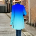 thumbnail image 4 of Guieoi Jackets for Women Winter Lightweight Women Fashion Casual Solid Color Loose Long Sleeve Cardigan Coat Tops Blue Black*Friday/Cyber*Monday Clearance, 4 of 7