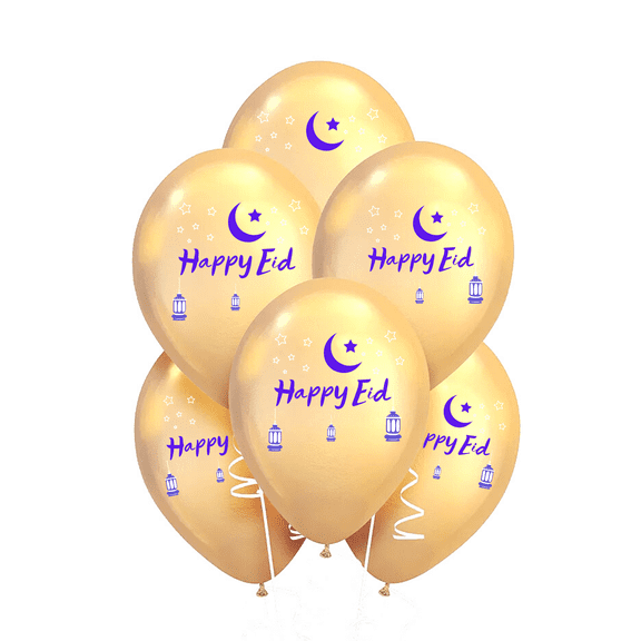Happy Eid Balloons - 10, Twelve Inch balloons per package