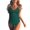 Green, variant on Womens One-Piece Swimsuits Solid Color Bikini One Piece Swimsuit Women Swimwears Holiday Wear,Red,XXL