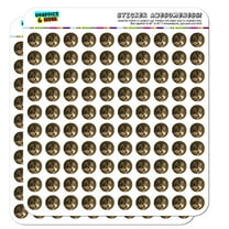 Timberwolf Timber Wolf Wolves 1/2" (0.5") Planner Calendar Scrapbooking Crafting Opaque Stickers
