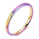 thumbnail image 1 of Anillo de acero de titanio fino de 2 mm, versátil y con temperamento, anillo liso de moda para mujer, anillo de cola, joyería., 1 of 3