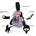 thumbnail image 3 of HELLHERO Horse Cherry Blossom Pattern with Zipper Closed Polyester Underarm Shoulder Bag Men, Women 4.33x1.97x7.09, 3 of 5