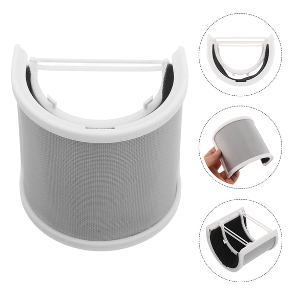 KONTONTY Handheld Microphone Windscreen Cover Windscreens Pop Filter White