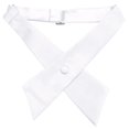 thumbnail image 3 of TOPTIE Womens Polyester Adjustable School Uniform Criss-Cross Bow Tie, White, 3 of 10