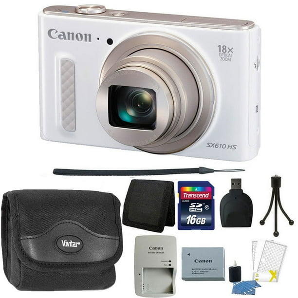 Canon PowerShot SX610 HS 20.2MP WiFi Enabled Digital Camera White+