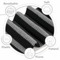 thumbnail image 3 of DOVACKA Plus Size Thigh High Socks for Women, Extra Long Knit Cotton Striped Over Knee Leg Warmers, Breathable Stretchy, Great for Halloween Costume & Cool Weather, 3 of 6
