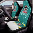 thumbnail image 4 of Uourmeti Christmas Front Seat Covers for Automobile, Easy to Install Waterproof Washable Polyester Fabric Automotive Seat Covers 2PCS for SUV Van, 4 of 7